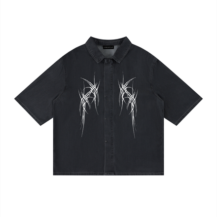 VINTAGE WASH DROP SHOULDER LYOCELL SHIRT